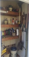 CONTENTS OF OUTDOOR STORAGE ROOM (BY BACK DECK)
