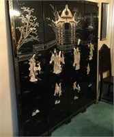 4-PANEL MOTHER OF PEARL SCREEN, 72" X 72"