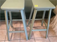 PAIR OF BAR STOOLS, 30" H