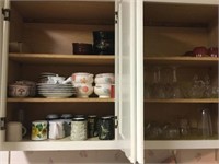 CONTENTS OF ALL KITCHEN CABINETS AND DRAWERS