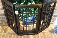 WOODEN FIRE SCREEN