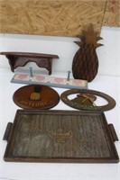 Wooden Tray & Deco.