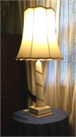 GOLD AND WHITE LAMP