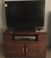 SONY FLAT SCREEN 32 INCH TV, SONY DVD AND VHS