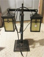Electric table lamp. Measures 19" tall.