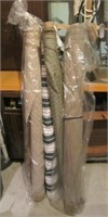 (4) Large rolls of upholstery fabric. Each