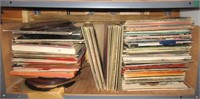 Large collection of record albums in a variety of