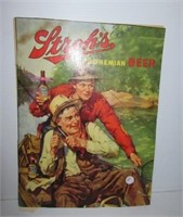 Vintage Stroh's Bohemian Beer heavy cardboard