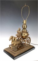 BUDDHA IN HORSE AND CARRIAGE LAMP