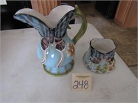 Home Interiors Pitcher & Candle Holder