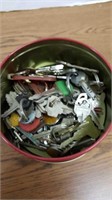 Tin full of keys