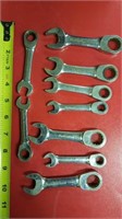 Set of 9 Blackhawk gearwrench wrenches
