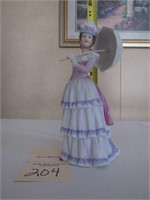 Home Interior or Homco Lady with Parasol