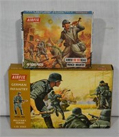 2 pcs New Vintage Airfix Military Figures In Box