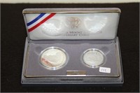 MT RUSHMORE SILVER DOLLAR  AND HALF W BOX PAPERS