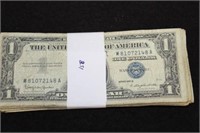 PACK OF 50 SILVER CERTIFICATES