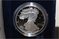1995 PROOF SILVER EAGLE W BOX PAPERS
