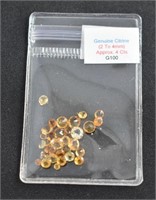 Genuine Citrine Loose Gemstones Approx 4cts