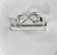 .925 Silver Infinity Ring Size 7.5