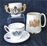 3 Pcs Commemorative Royal Collectable Mugs