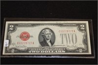 1928 TWO DOLLAR BILL  NICE AU