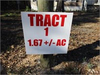 TRACT 1 - 2012 DOUBLE WIDE ON 1.67AC +/-