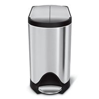 simplehuman Butterfly Step Trash Can, Stainless