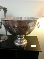 Big metal champagne bowl
