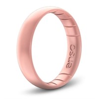 Silcone 6mm Ring Smooth Rose Gold - Size 10