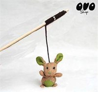 OVO Shop Cat Teaser Toy - Rabbit