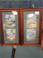Set of 2 lighthouses pictures
