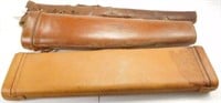 Lot # 645 3 Leather Gun Cases to Include Lever