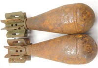 Lot # 632 Two Inert Mortar Training Rounds –