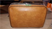 BROWN "RIVIERA" SUITCASE 21" X 8" X 15"