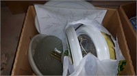 BOX OF CEILING LIGHT FIXTURES