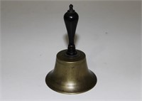 BRASS HAND HELD SCHOOL BELL