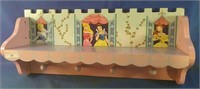 Disney Princesses Shelf with hooks 24x7x10