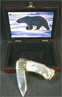 Polar bear stainless steel Collective knife in