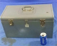 Metal tool box with contents