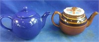 2 teapots, Sadler England & other