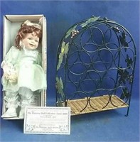 Porcelain Vanessa doll 16 inches with COA and