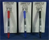 3 Dozen Jimnie Clip Retractable Pens (Blue, Black