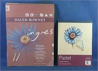 Two Pastel Art Books (6 Assorted Color Pages)