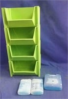 Stackable shelf Unit & 3 ice packs