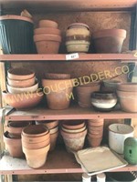 Huge lot of terra cotta pots