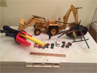 Lot of Misc Toys - Nurf Gun, Ford Tractor, Etc
