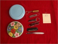 Advertising Knives with Collectible Toffee Tin