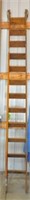 Antique OAK library ladder