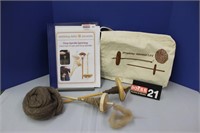 Drop Spindles in Bag with Instructions