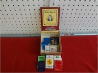 Old Cigar Box with Collectible Matchbooks